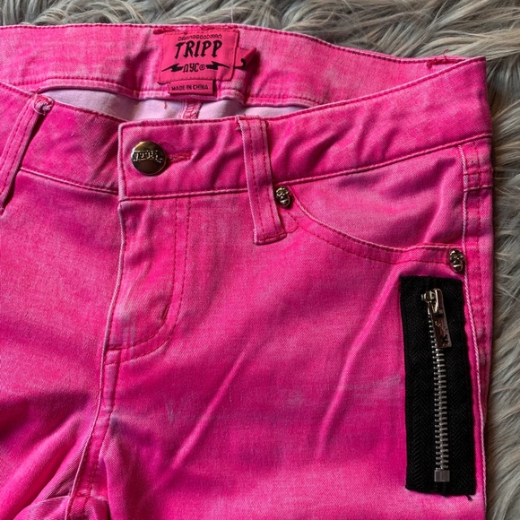 Tripp nyc Denim - VINTAGE TRIPP NYC l Neon Pink Skinny Jeans
